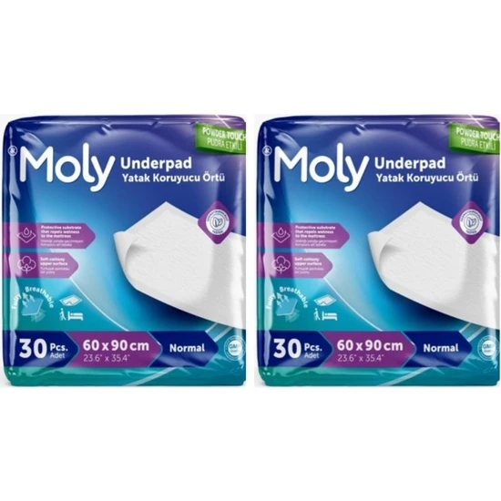 Moly Yatak Koruyucu Örtü 30'lu x 2 Paket