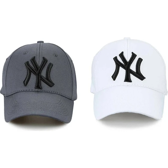 EKE TEKSTİL 2'li Beyzbol Ny New York Şapka