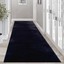 Yıkanabilir Kaymaz Taban Post Peluş 4011 Siyah Kesme Yolluk Halı 120 x 125 cm 1