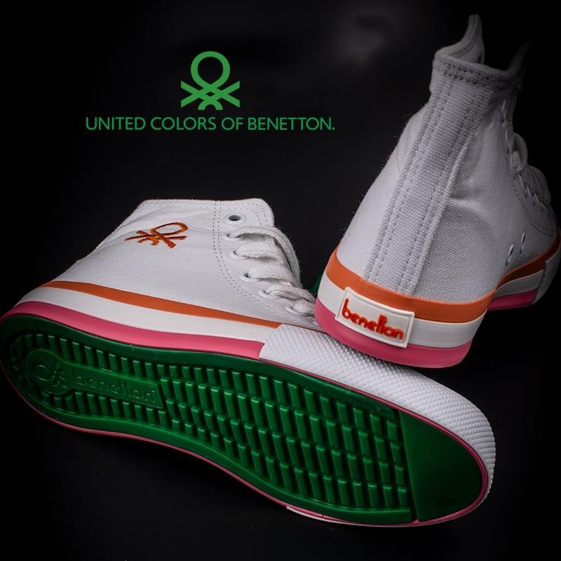 Benetton Turuncu Kadın Uzun Spor Ayakkabı BN-30189 görsel 5