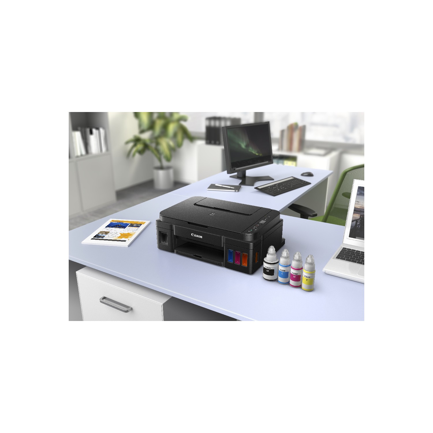 Canon Pixma G2410 Fotokopi + Tarayıcı + Mürekkep Püskürtmeli Tanklı ...