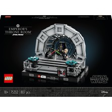 LEGO® Star Wars™ Emperor's Throne Room Dioraması 75352 - Yetişkinler için Yapım Parçalarıyla İnşa Edilen Koleksiyonluk Yaratıcı Sergileme Modeli Yapım Seti (807 Parça)