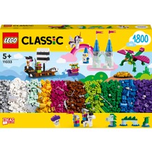 LEGO® Classic Yaratıcı Fantastik Evren 11033 - 5 Yaş ve Üzeri Çocuklar için Hayali Karakterler ve Yaratıklar İçeren Yaratıcı Oyuncak Yapım Seti (1800 Parça)