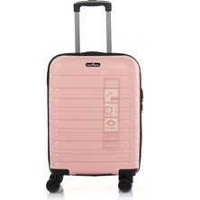 Hotowa Gold Pp Valiz 8010 Pembe Tsa Kilitli Kabin Boy