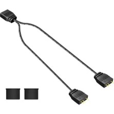 Bastore 5V 3pin Argb 2 Port Splitter Çoklayıcı Kablo - 5V 3pin Uzatma Kablosu ( 1 Dişi To 2 Erkek )