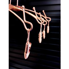Hanalya Iç Çamaşır Askısı Rose Gold Bakır Kaplı Gecelik Bikini Askısı (10 Adet)