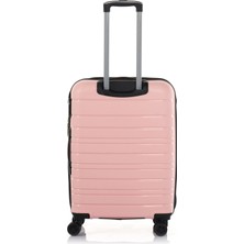 Hotowa Gold Pp Valiz 8010 Pembe Tsa Kilitli Büyük Boy