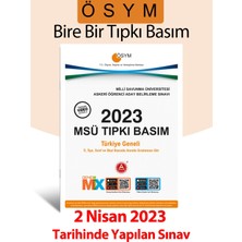 A Yayınları 2023 MSÜ Tıpkı Basım 2023 MSÜ Çıkmış Sorular Tamamı Video Çözümlü