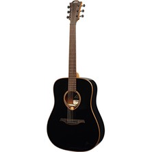 Lag Gla T118D-BLK Dreadnought Black Akustik Gitar