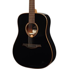 Lag Gla T118D-BLK Dreadnought Black Akustik Gitar