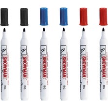 Snowman Bg-12 K Tahta Kalemi 2 Siyah - 2 Mavi - 2 Kırmızı
