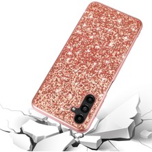 Cool-M Samsung Galaxy A34 5g Glitter Telefon Kılıfı Tpu Çerçeve Sert Pc Geri Elektrumasyon Telefon Kapağı (Yurt Dışından)