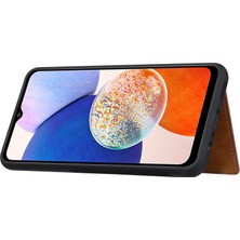 Cool-M Samsung Galaxy A14 5g Buzağı Dokusu Telefon Kılıf Kart Yuvaları Kickstand Pu Deri Kaplamalı Tpu Iyi Korumalı Koruyucu Arka Kapak (Yurt Dışından)