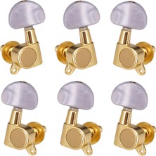 Surjion 6x Kapalı Gitar String Tuning Pegs Elektrikli Folk Gitar Dize Düğmesi 2l 4r Aureate (Yurt Dışından)