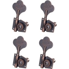 Surjion 4x Bas Tuner Tuning Pegs Elektro Gitar Bas Gitar Halk Guitars 4r Kırmızı Bronz (Yurt Dışından)