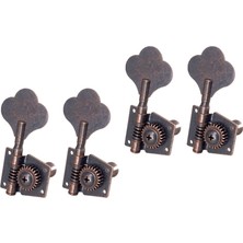 Surjion 4x Bas Tuner Tuning Pegs Elektro Gitar Bas Gitar Halk Guitars 4r Kırmızı Bronz (Yurt Dışından)