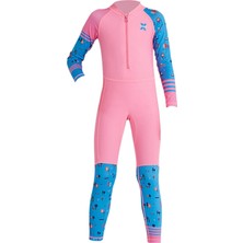 Surjion Çocuklar Wetsuit Dalış Mayoları Tekne Su Aerobik Yüzme Termal Tam Takım Elbise Pembe 2xl (Yurt Dışından)