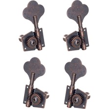 Surjion 4x Bas Tuner Tuning Pegs Elektro Gitar Bas Gitar Halk Guitars 2L2R Kırmızı Bronz (Yurt Dışından)