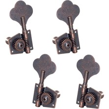 Surjion 4x Bas Tuner Tuning Pegs Elektro Gitar Bas Gitar Halk Guitars 2L2R Kırmızı Bronz (Yurt Dışından)