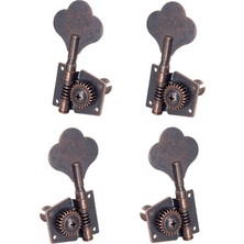 Surjion 4x Bas Tuner Tuning Pegs Elektro Gitar Bas Gitar Halk Guitars 2L2R Kırmızı Bronz (Yurt Dışından)