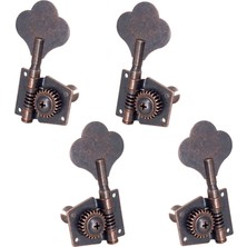 Surjion 4x Bas Tuner Tuning Pegs Elektro Gitar Bas Gitar Halk Guitars 2L2R Kırmızı Bronz (Yurt Dışından)