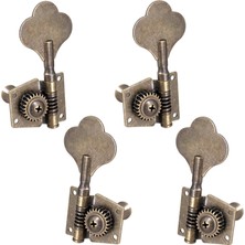 Surjion 4x Bas Tuner Tuning Pegs Elektro Gitar Bas Gitar Halk Gitarları 2L2R Bronz (Yurt Dışından)