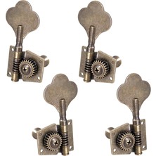 Surjion 4x Bas Tuner Tuning Pegs Elektro Gitar Bas Gitar Halk Gitarları 2L2R Bronz (Yurt Dışından)