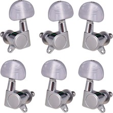 Surjion 6x Kapalı Gitar String Tuning Pegs Elektrikli Folk Gitar Dize Düğmesi 2l 4r Argent (Yurt Dışından)