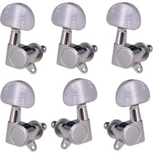 Surjion 6x Kapalı Gitar String Tuning Pegs Elektrikli Folk Gitar Dize Düğmesi 2l 4r Argent (Yurt Dışından)