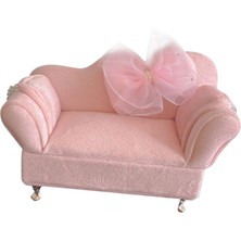 Surjion 1/12 Dollhouse Sofa Minyatür Mobilya 6 "dol Figürleri Aksesuarları Tek Kanepe (Yurt Dışından)