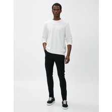 Koton Justin Jean Erkek Super Skinny Fit Kot Pantolon Dar Paça Günlük Stil Desenli