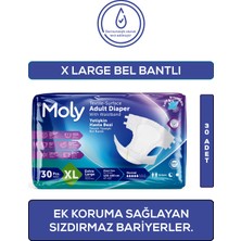 Moly Bel Bantlı Hasta Bezi XL 30'lu