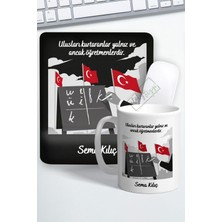 Atölye Çizgi Öğretmenlere Özel Bilek Destekli Mouse Pad ve Kupa Bardak