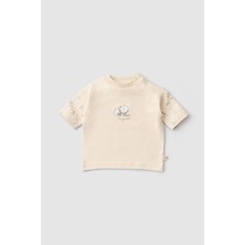 Little Gusto Organik Pamuk Bebek Takımı Büyük Pamuk Desenli