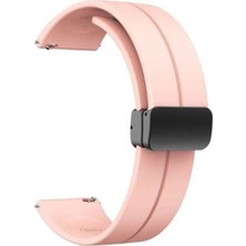 Apsuwa Huawei Watch Ultimate Kordon Kayış D-Buckle Mıknatıslı Silikon 22/DBL2W
