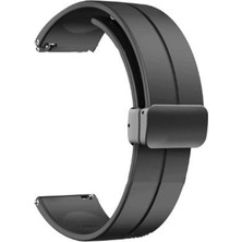 Apsuwa Huawei Watch Ultimate Kordon Kayış D-Buckle Mıknatıslı Silikon 22/DBL2W