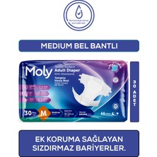 Moly Bel Bantlı Hasta Bezi Medium 30'lu