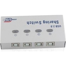 Keepro 4 Port USB Switch 4 Port Sharing 4 Kasa 1 Yazıcı 1 Yazıcı 4 Bilgisayar