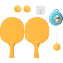 Beloving Ping Pong Balls Paddles Set Çocuklara Gerek Yok Masa Asma Masa Tenis Eğitmeni Mavi (Yurt Dışından)