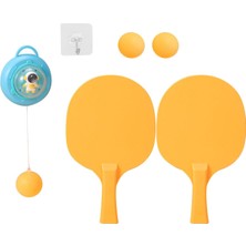 Beloving Ping Pong Balls Paddles Set Çocuklara Gerek Yok Masa Asma Masa Tenis Eğitmeni Mavi (Yurt Dışından)