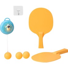 Beloving Ping Pong Balls Paddles Set Çocuklara Gerek Yok Masa Asma Masa Tenis Eğitmeni Mavi (Yurt Dışından)