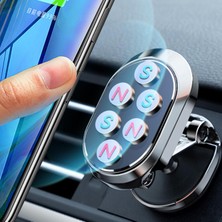 Beloving Mini Araba Telefon Tutucu Eller Ücretsiz Çinko Alaşımı Gösterge Tablosu Katlanır Argent (Yurt Dışından)