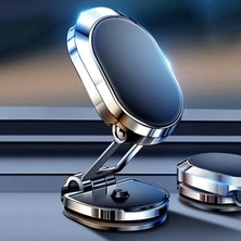 Beloving Mini Araba Telefon Tutucu Eller Ücretsiz Çinko Alaşımı Gösterge Tablosu Katlanır Argent (Yurt Dışından)