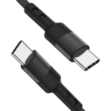 Beloving USB C Veri Hattı Kablosu Aksesuarları 3.8mm Od Hızlı Şarj Kablosu Telefonlar Için 50CM Siyah (Yurt Dışından)