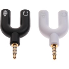 Beloving 2pcs 3,5mm Erkek Ila 2 Dişi Kulaklık ve Mikrofon Audio Y Ayırıcı Adaptör Fişleri (Yurt Dışından)