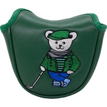 Comely Golf Mallet Putter Head Cover Sleeve Moda Pu Deri Golf Kulübü Headcover Yeşil (Yurt Dışından)