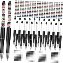 Belovee 300PCS Beadable Pens Ball Kalem 1.0mm Sınav Için Yedek Günlük Kalemler Çizim Siyah Set (Yurt Dışından)