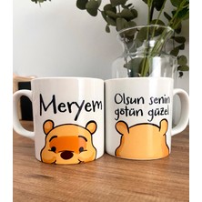 Tasarım İzi Ayıcıklı Olsun Senin Götün Güzel - Kişiye Özel Bardak, Sevgiliye Hediye, Isimli Beyaz Kupa Bardak, Arkadaşa Hediye, Doğum Günü Hediyesi