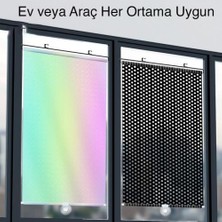 Coofbe Araç Güneşlik Otomatik Geri Çekilebilir 50X125CM Araç Ön Cam Güneşlik Katlanabilir Araç Oto Ön Cam Güneşlik