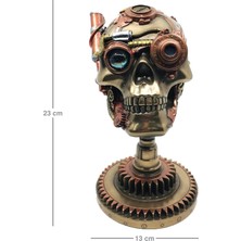 Rakun Home Steampunk Serisi Kuru kafa Biblo